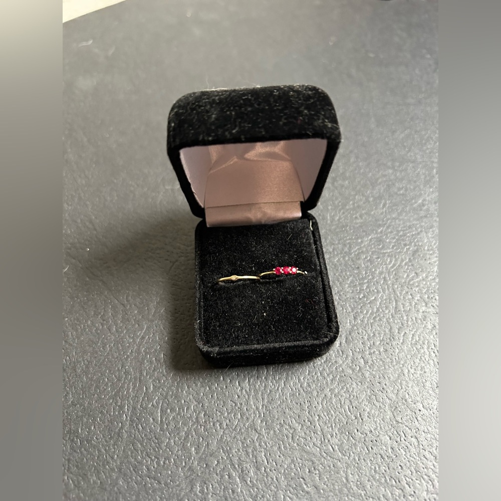 Pair of delicate gold plated rings